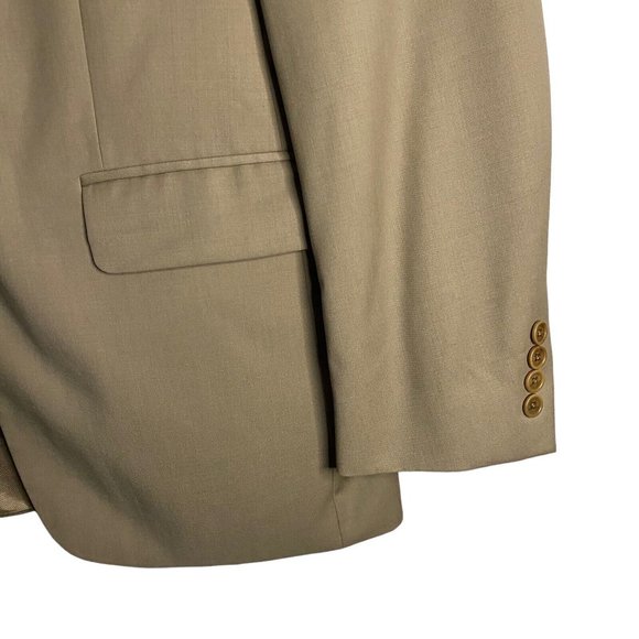 Tommy Hilfiger Men's Tan Notch Lapel Single Breasted Blazer - Picture 4 of 11